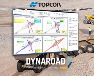 Topcon Positioning Group anuncia una importante actualizaci&oacute;n del software de gesti&oacute;n para planos de movimientos de tierras DynaRoad.