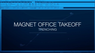 Trenching in MAGNET Office Takeoff employs templates and libraries