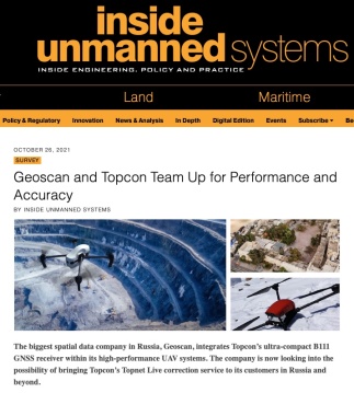 Read "Geoscan and Topcon Team Up for Performance and Accuracy" by Inside Unmanned Systems
