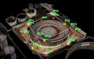 Il rilievo laser scanner del serbatoio