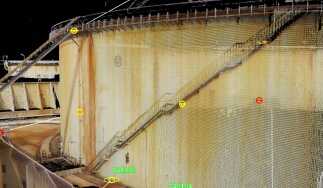 L&rsquo;oggetto del rilievo e analisi: il serbatoio di stoccaggio idrocarburi TK 62