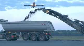 Fr&auml;sen und Asphaltieren bei eng getaktetem Zeitplan