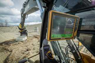Tilt rotation support for automatic excavation, bring-your-own device, mobile apps included
