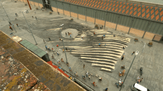 Mapeamento de uma verdadeira obra-prima: arte vista das alturas